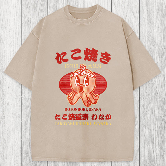 Tokyosol TAKOYAKI DORAKU WANAKA Washed T-Shirt