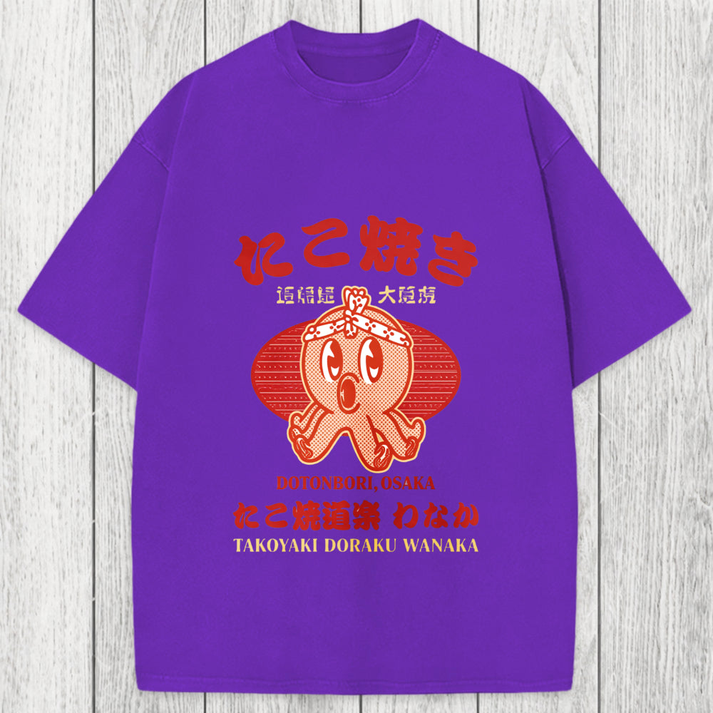 Tokyosol TAKOYAKI DORAKU WANAKA Washed T-Shirt