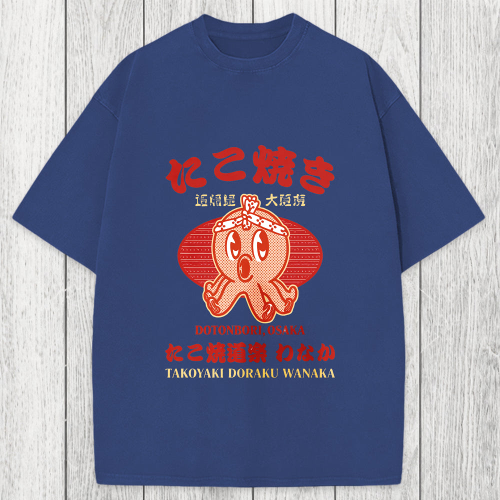 Tokyosol TAKOYAKI DORAKU WANAKA Washed T-Shirt