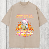 Tokyosol Cranky Kitty Washed T-Shirt