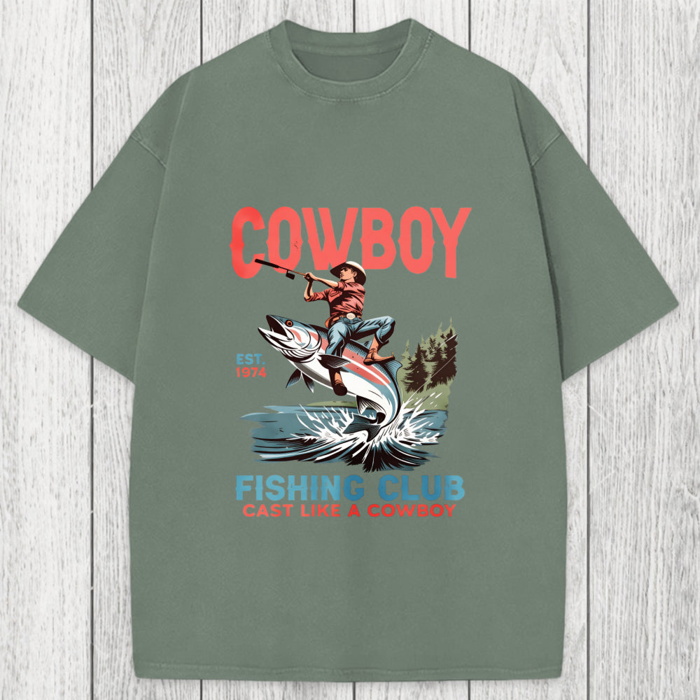 Tokyosol Vintage Cowboy Fish Washed T-Shirt