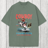Tokyosol Vintage Cowboy Fish Washed T-Shirt