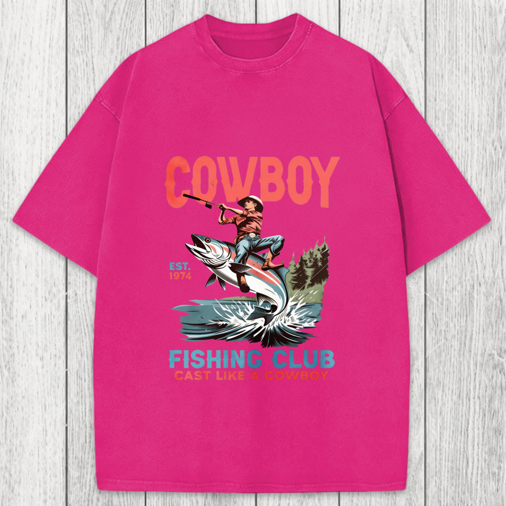 Tokyosol Vintage Cowboy Fish Washed T-Shirt