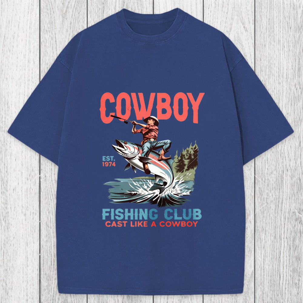 Tokyosol Vintage Cowboy Fish Washed T-Shirt