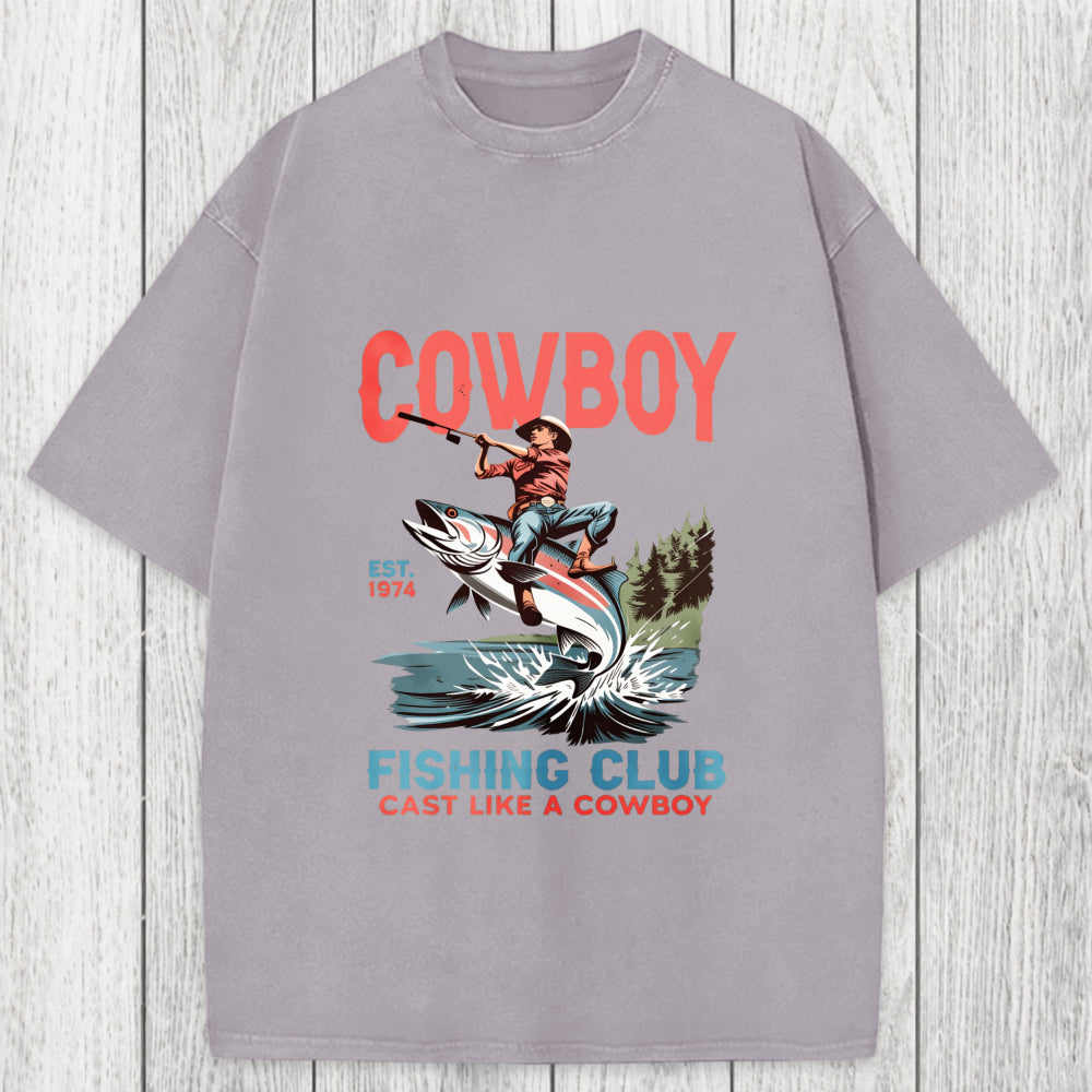 Tokyosol Vintage Cowboy Fish Washed T-Shirt