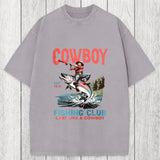Tokyosol Vintage Cowboy Fish Washed T-Shirt