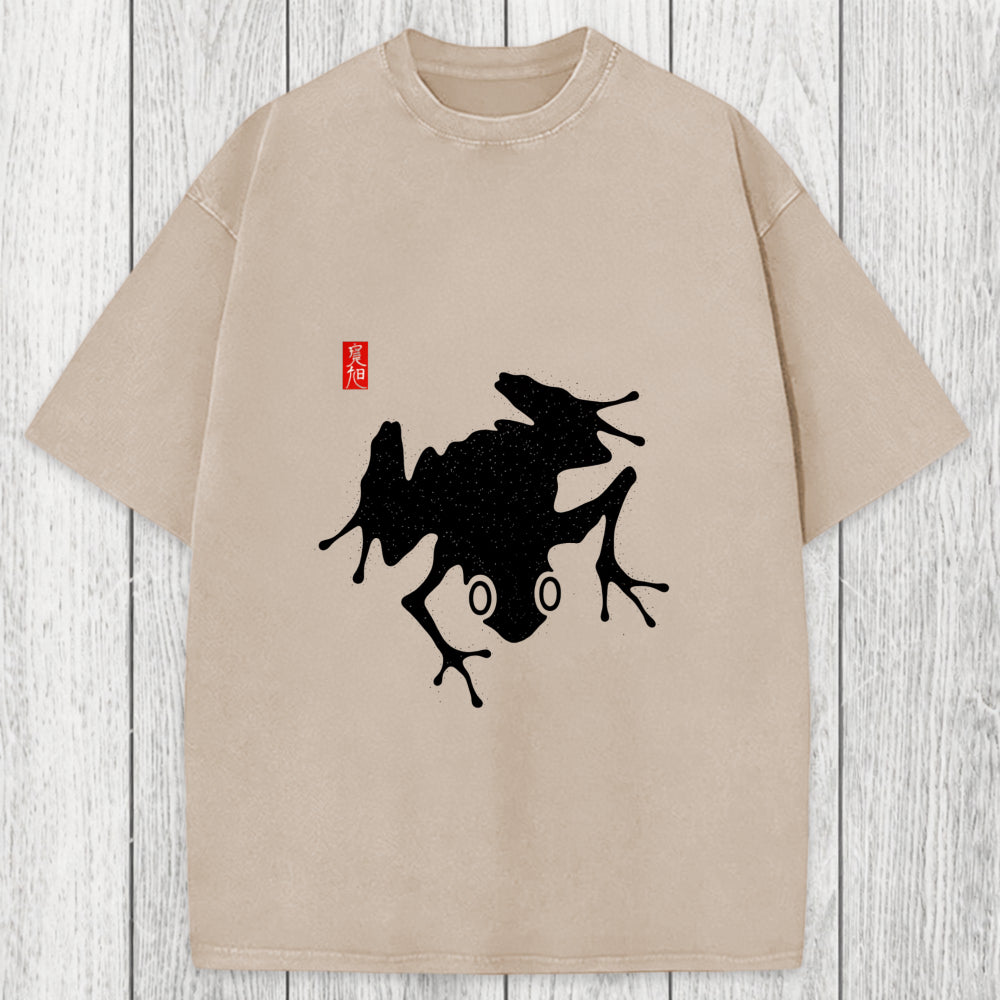Tokyosol A Stippled Frog Washed T-Shirt