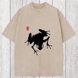 Tokyosol A Stippled Frog Washed T-Shirt