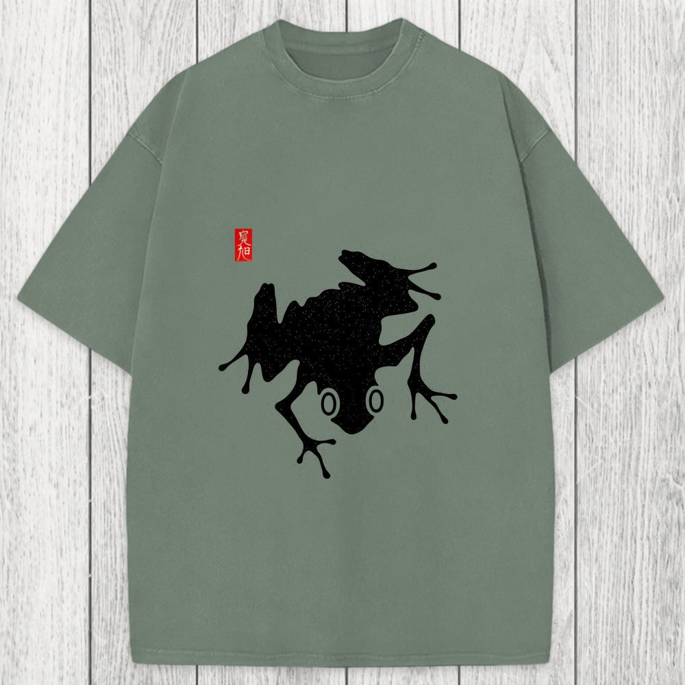 Tokyosol A Stippled Frog Washed T-Shirt