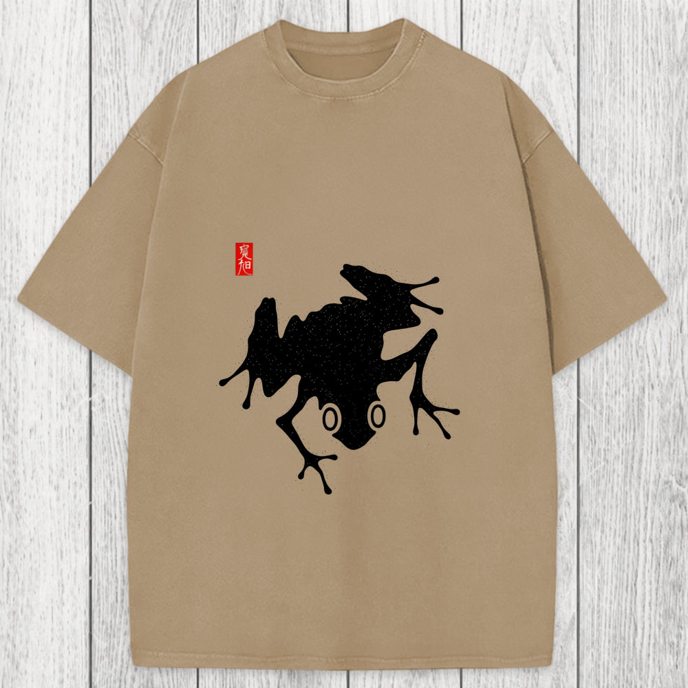 Tokyosol A Stippled Frog Washed T-Shirt