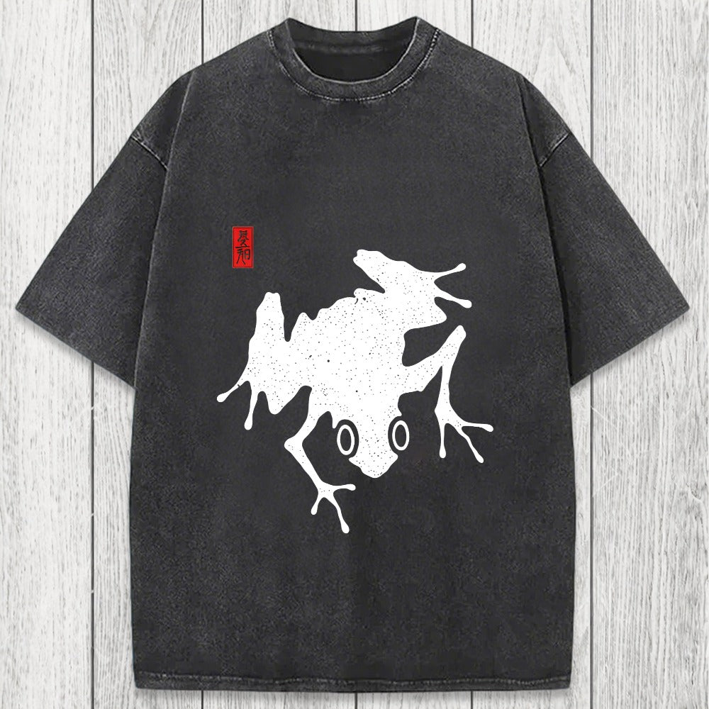 Tokyosol A Stippled Frog Washed T-Shirt