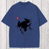 Tokyosol A Stippled Frog Washed T-Shirt