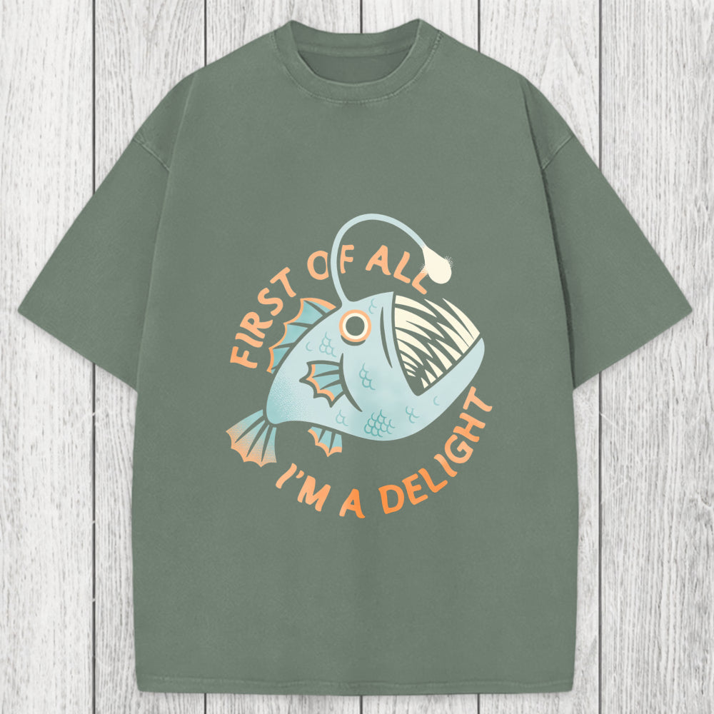 Tokyosol First Of All I'm A Delight Washed T-Shirt