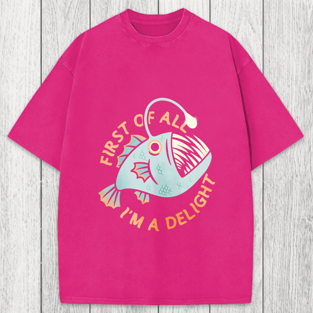 Tokyosol First Of All I'm A Delight Washed T-Shirt