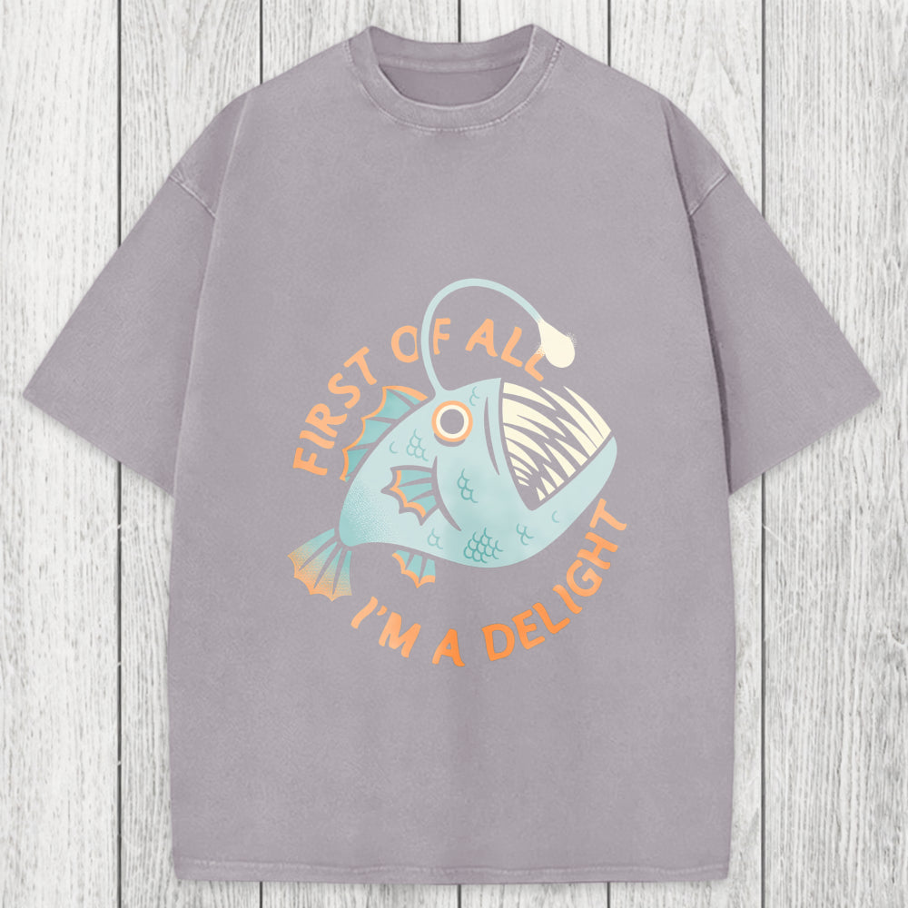 Tokyosol First Of All I'm A Delight Washed T-Shirt
