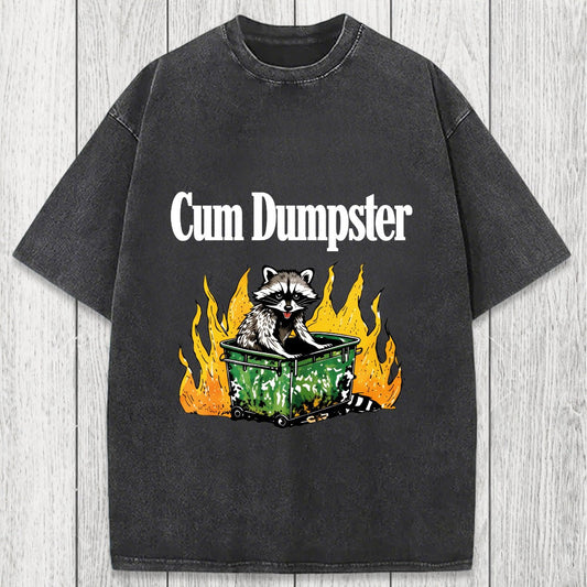 Tokyosol Cum Dumpster Raccoon Washed T-Shirt