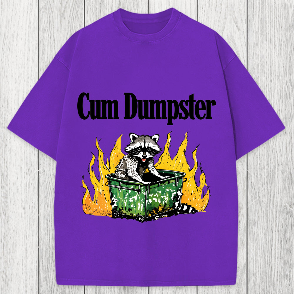 Tokyosol Cum Dumpster Raccoon Washed T-Shirt