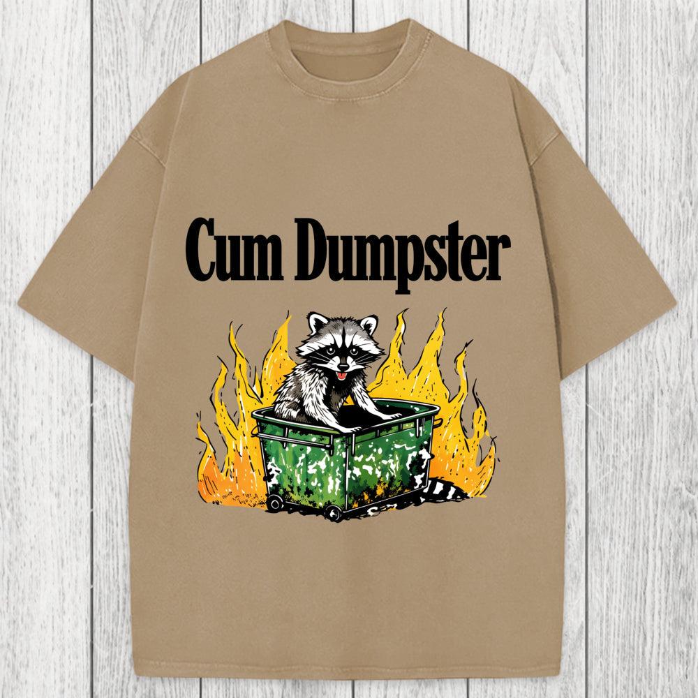 Tokyosol Cum Dumpster Raccoon Washed T-Shirt