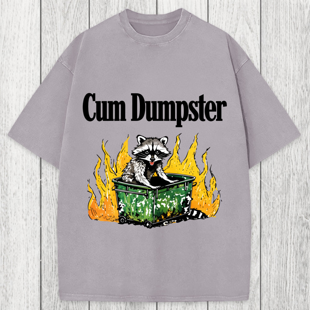 Tokyosol Cum Dumpster Raccoon Washed T-Shirt