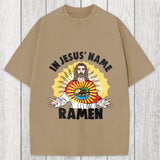 Tokyosol In Jesus' Name Ramen Washed T-Shirt