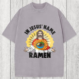 Tokyosol In Jesus' Name Ramen Washed T-Shirt