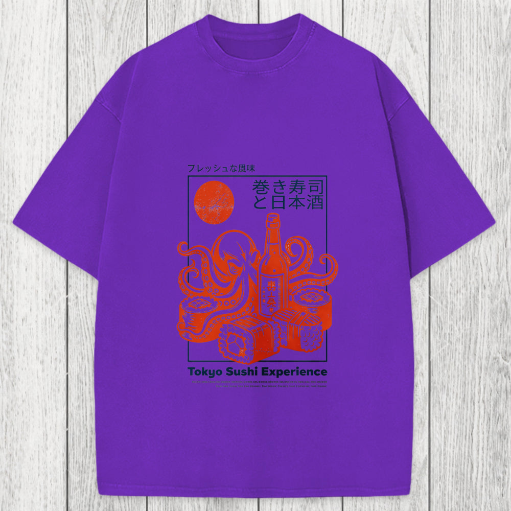 Tokyosol Tokyo Sushi Beer Washed T-Shirt