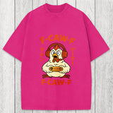 Tokyosol F-Caw-F Chicken Gamer Funny Washed T-Shirt