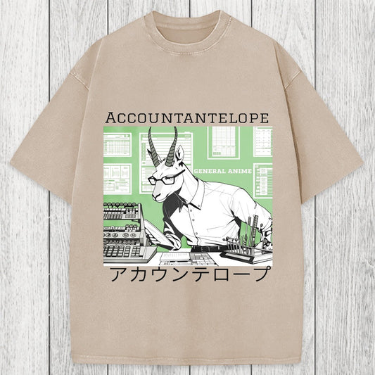Tokyosol Accountant Antelope Washed T-Shirt