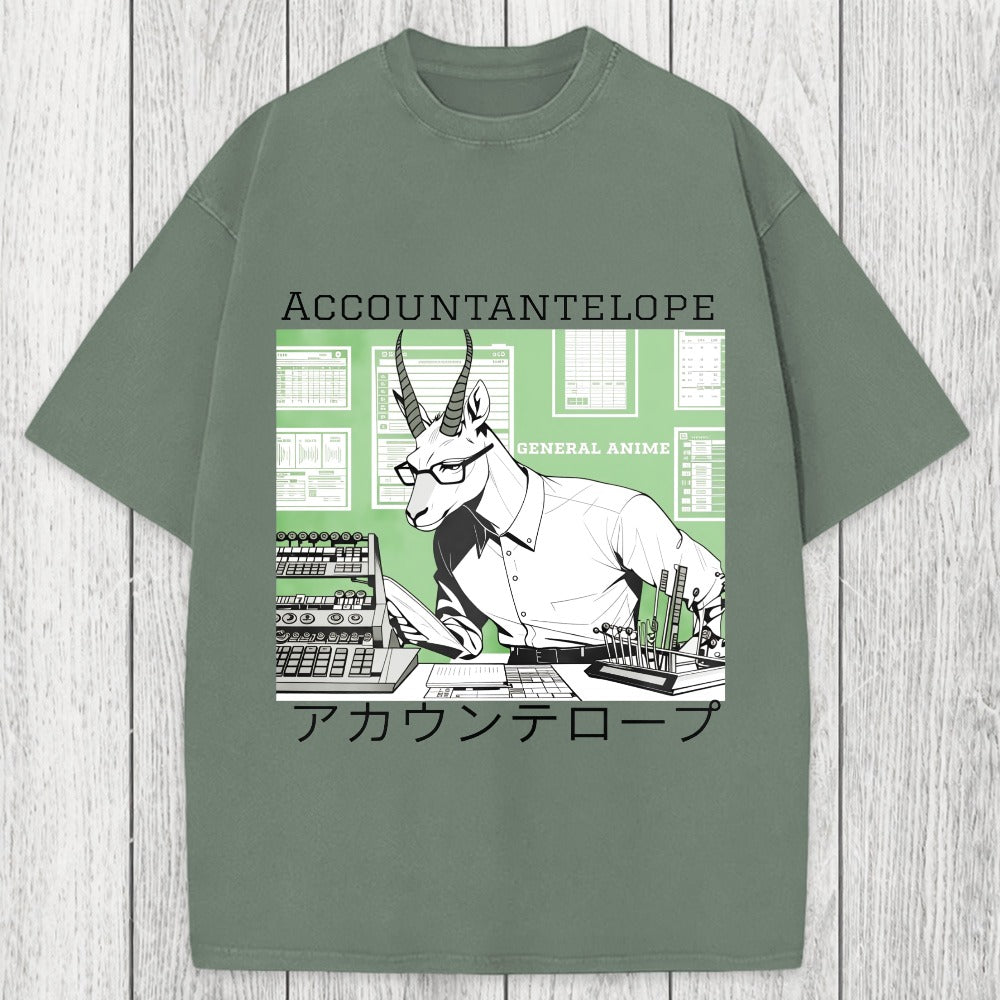 Tokyosol Accountant Antelope Washed T-Shirt