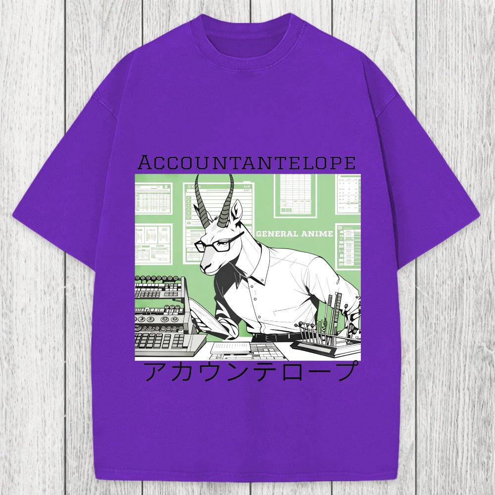 Tokyosol Accountant Antelope Washed T-Shirt