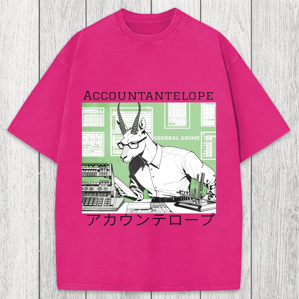 Tokyosol Accountant Antelope Washed T-Shirt