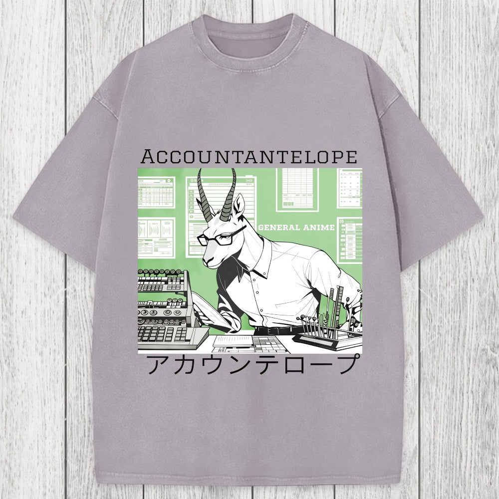 Tokyosol Accountant Antelope Washed T-Shirt