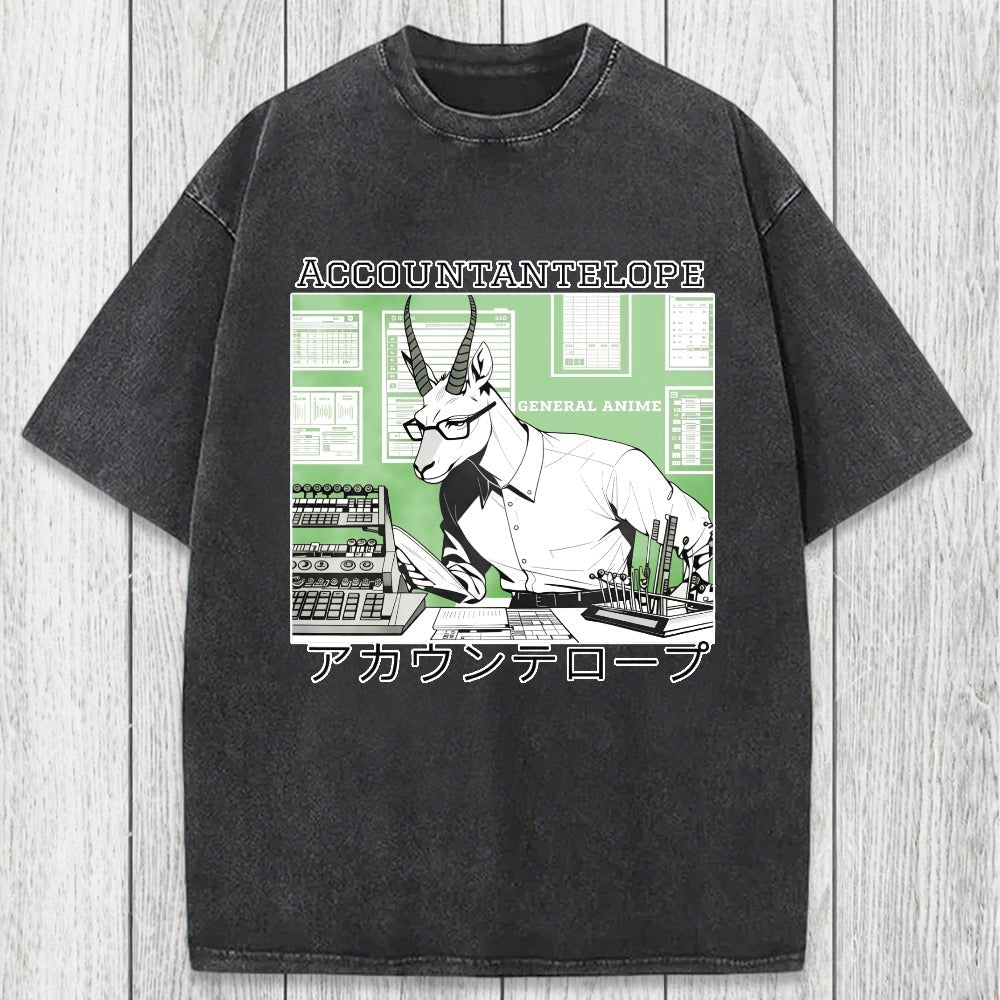 Tokyosol Accountant Antelope Washed T-Shirt