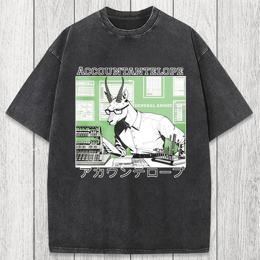 Tokyosol Accountant Antelope Washed T-Shirt