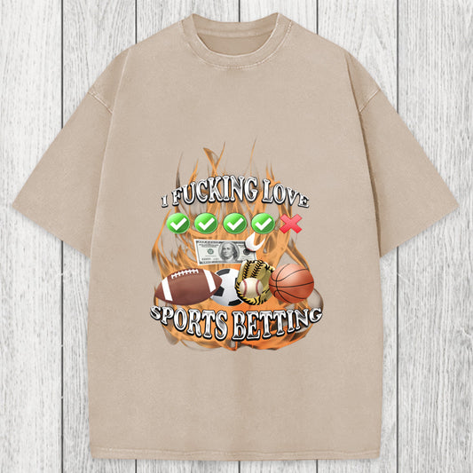 Tokyosol Sports Betting Washed T-Shirt