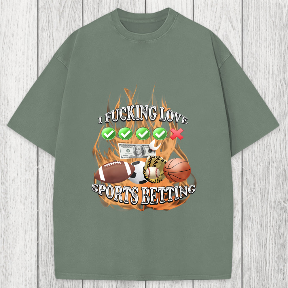 Tokyosol Sports Betting Washed T-Shirt