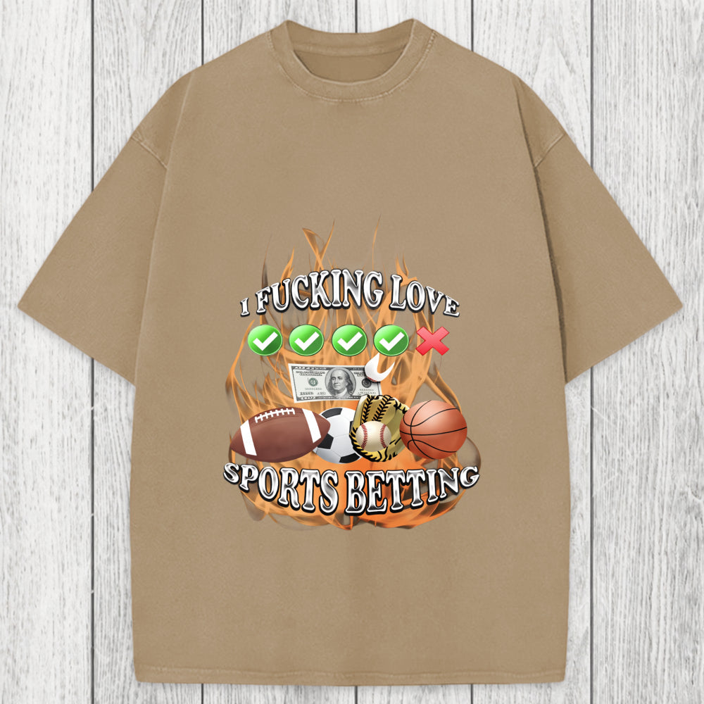 Tokyosol Sports Betting Washed T-Shirt