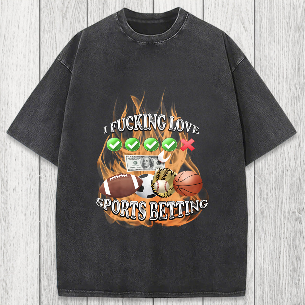 Tokyosol Sports Betting Washed T-Shirt