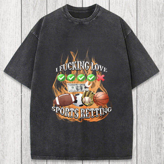 Tokyosol Sports Betting Washed T-Shirt
