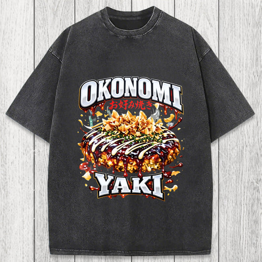 Tokyosol Ironic Okonomiyaki Meme Washed T-Shirt
