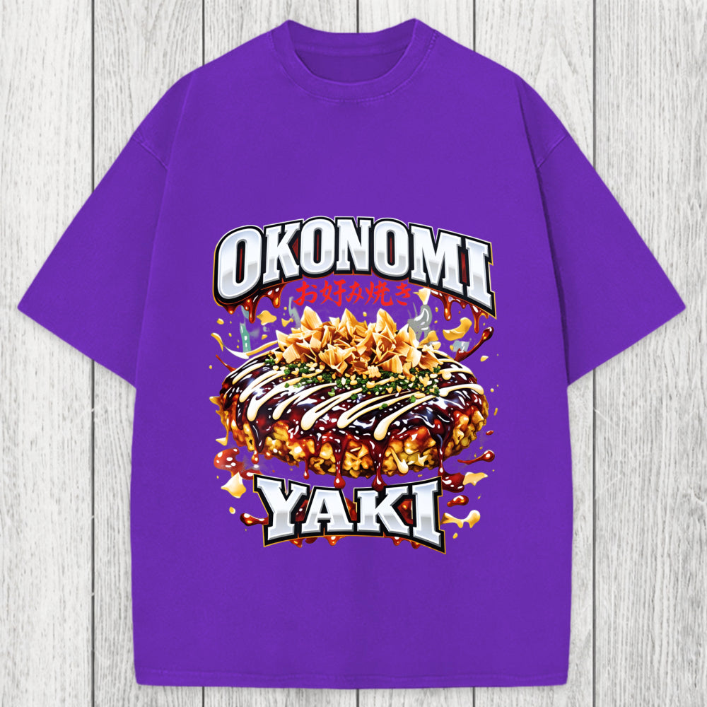 Tokyosol Ironic Okonomiyaki Meme Washed T-Shirt