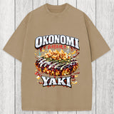 Tokyosol Ironic Okonomiyaki Meme Washed T-Shirt