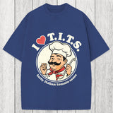 Tokyosol I Love TITS Tasty Italian Tomato Sauce Washed T-Shirt