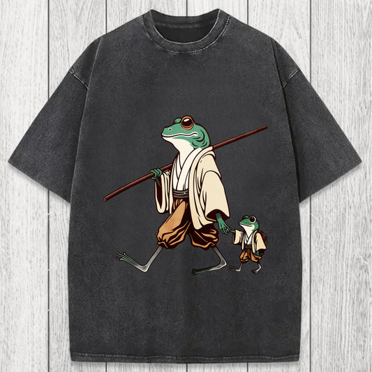 Tokyosol Big Hand Holding Little Hand Washed T-Shirt