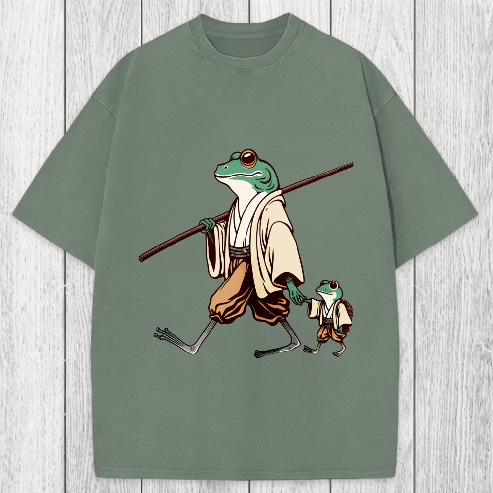 Tokyosol Big Hand Holding Little Hand Washed T-Shirt