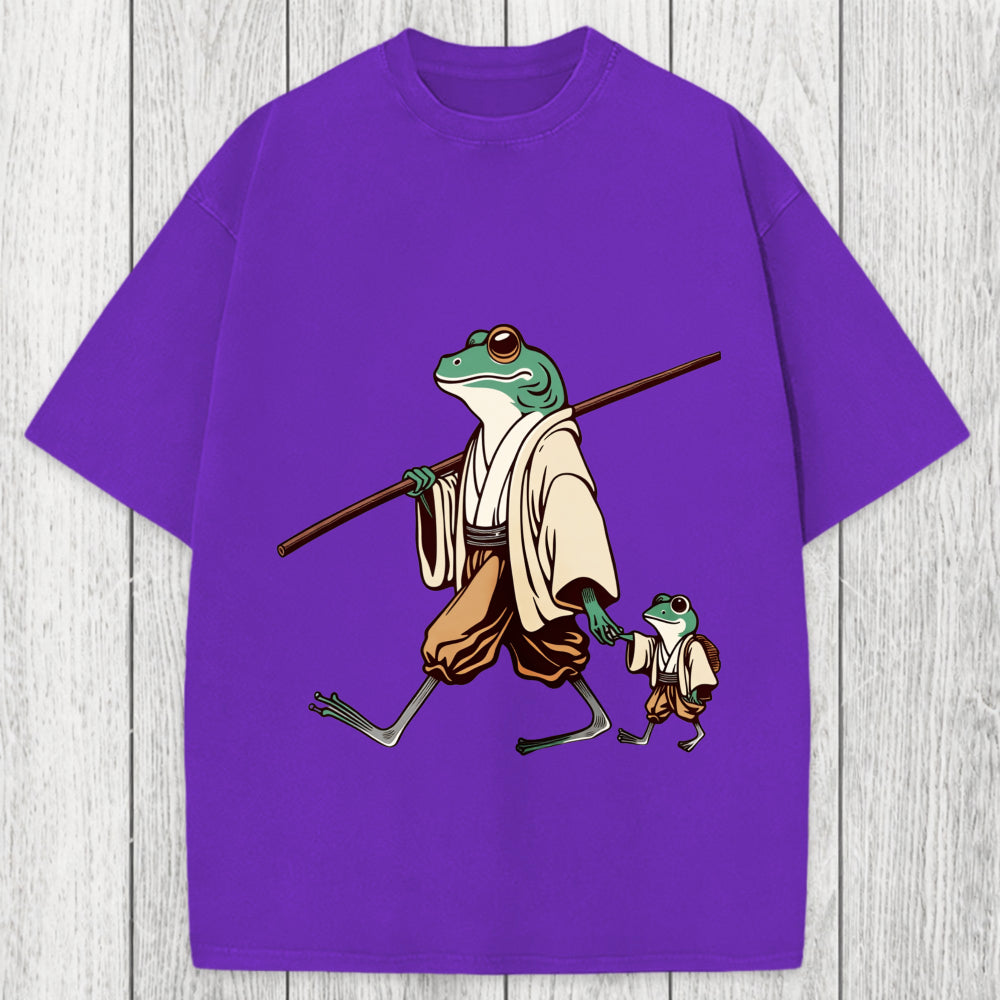 Tokyosol Big Hand Holding Little Hand Washed T-Shirt