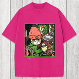 Tokyosol Rapper Cat Washed T-Shirt