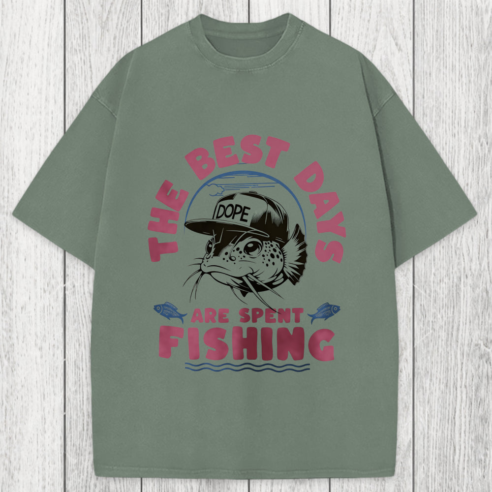 Tokyosol The Best Days Fishing Washed T-Shirt