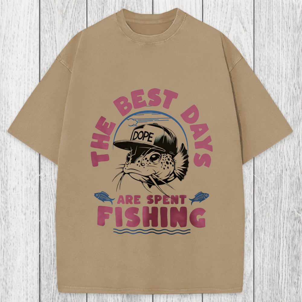 Tokyosol The Best Days Fishing Washed T-Shirt