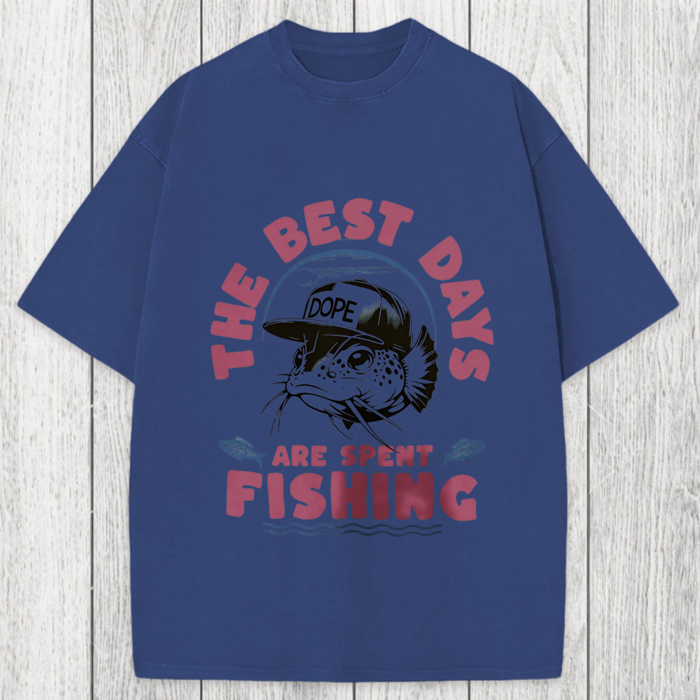 Tokyosol The Best Days Fishing Washed T-Shirt